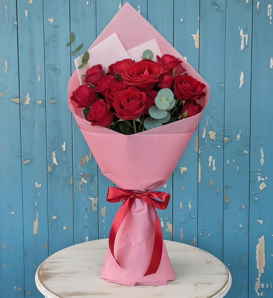 Букет цветов из: Розы в Ожерелье