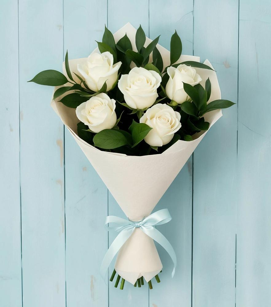 Букет цветов из: Розы в Ожерелье