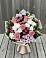 Букет цветов из: Альстромерии, Гвоздики, Розы и Хризантемы в Ожерелье