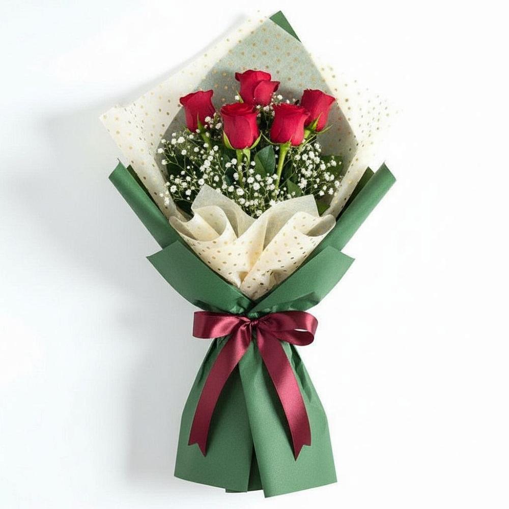 Букет цветов из: Розы в Ожерелье