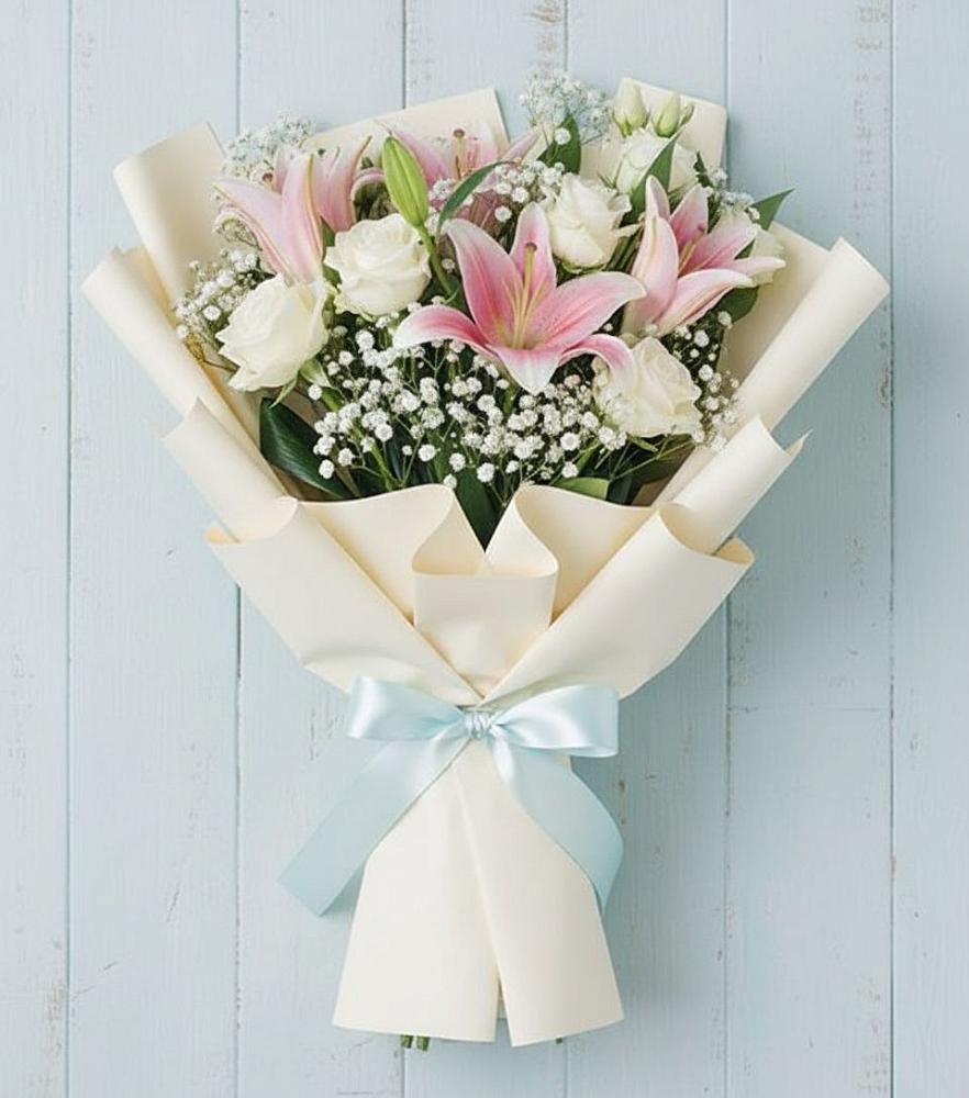 Букет цветов из: Лилии в Ожерелье