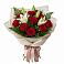 Букет цветов из: Лилии и Розы в Ожерелье