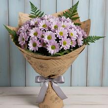 Букет цветов из:  Хризантемы в Ожерелье