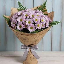 Букет цветов из:  Хризантемы в Ожерелье