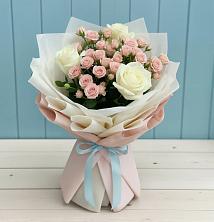 Букет цветов из:  Розы в Ожерелье