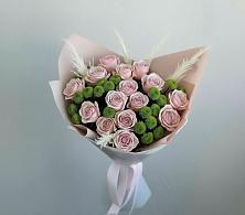 Букет цветов из:  Розы и Хризантемы в Ожерелье