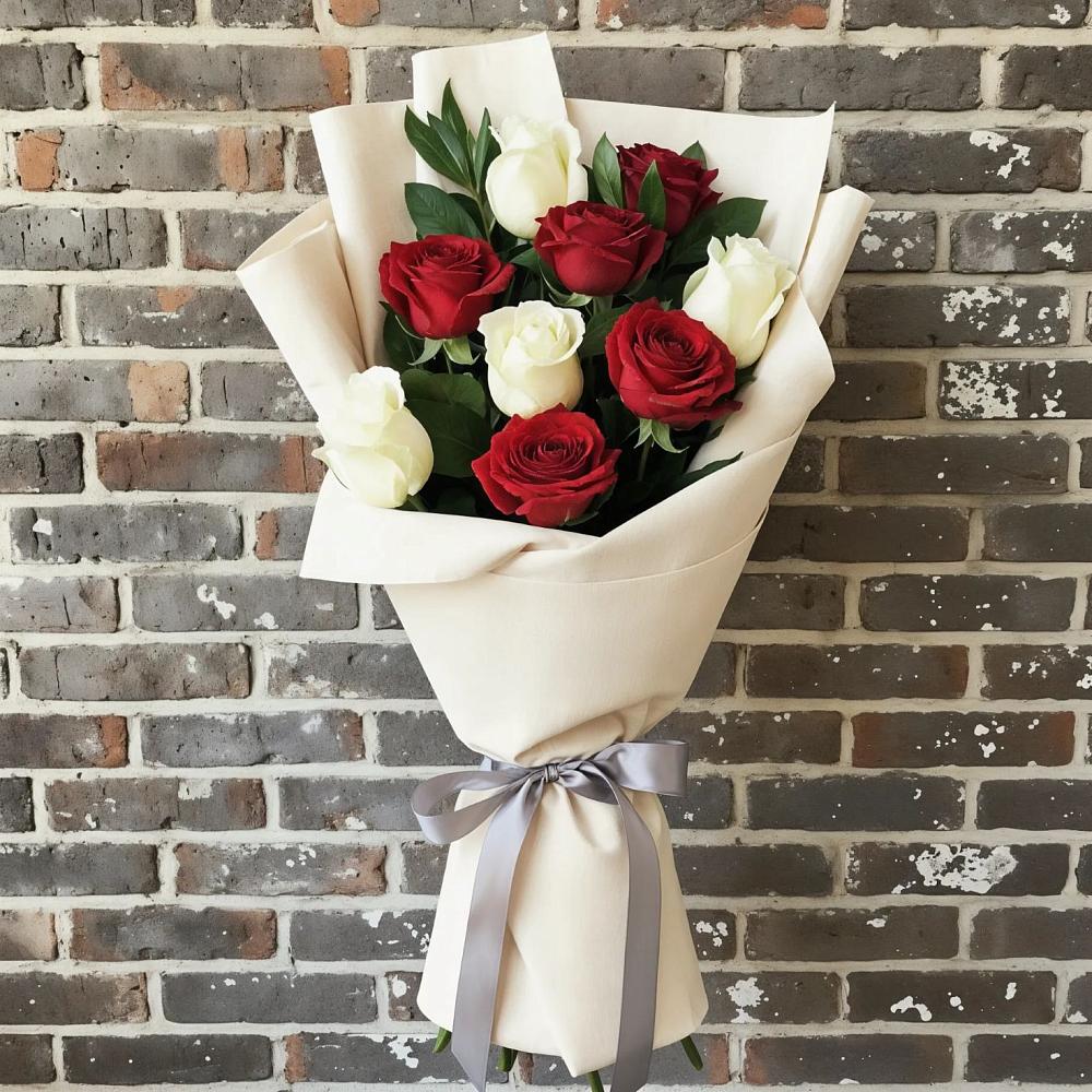 Букет цветов из: Розы в Ожерелье