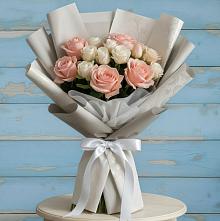 Букет цветов из:  Розы #REPLACE_PRED# Ожерелье