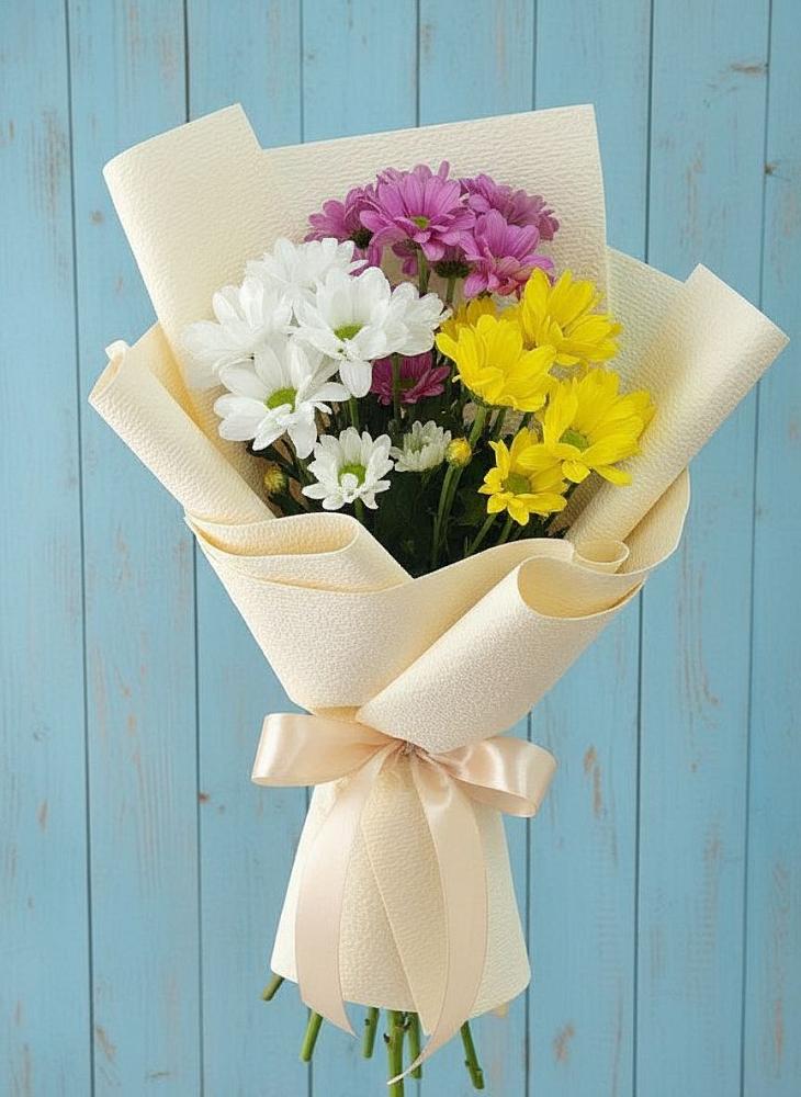 Букет цветов из: Хризантемы в Ожерелье