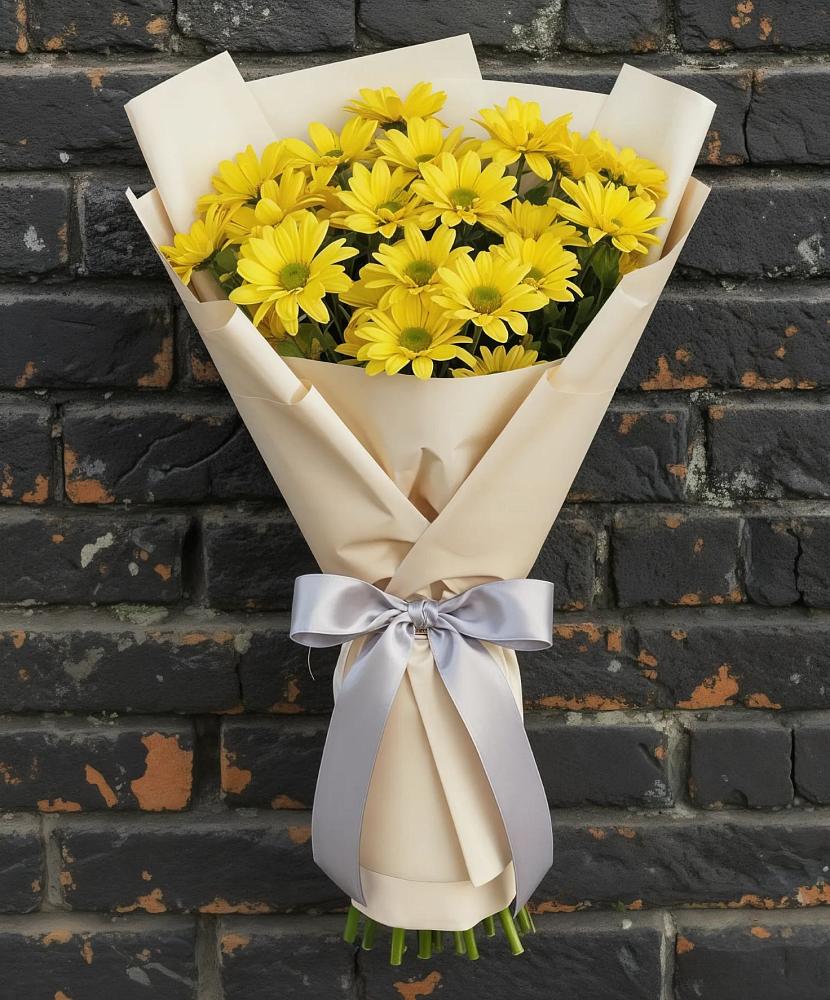 Букет цветов из: Хризантемы в Ожерелье