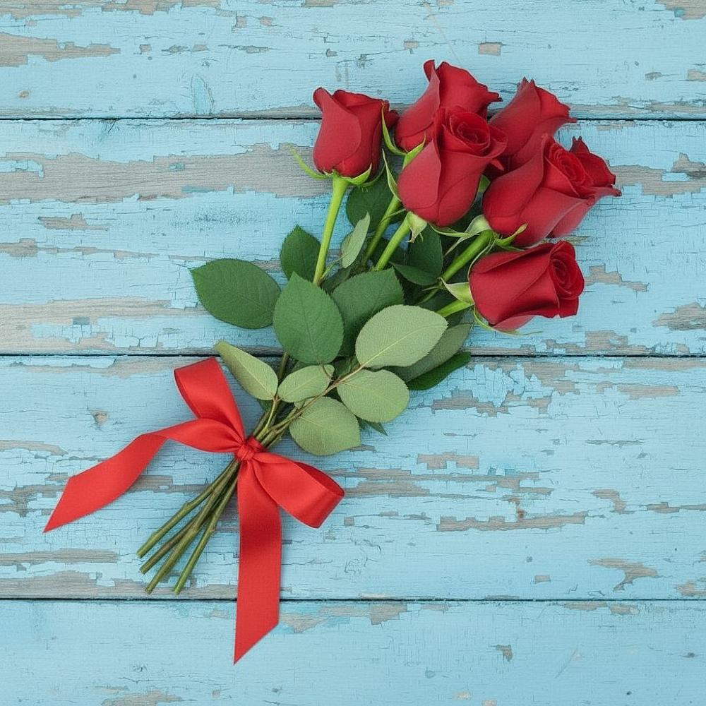 Букет Красные розы в Ожерелье